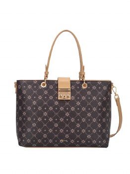 GIONNI HANDBAG CITRINE LARGE TOTE BAG BROWN