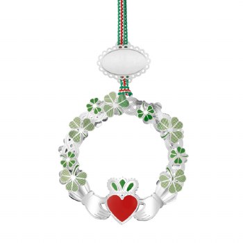 Newbridge Silverware Claddagh Shamrock Christmas Tree Decoration