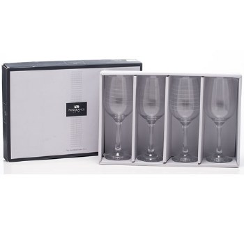 Newgrange Living Clear Cut Party Wine Glass Set of 4