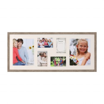 Tara Lane Collage Rustic Oak 6 Pictures Multi