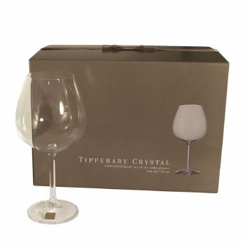 Tipperary Crystal Connoisseur Wine Glasses 650ml Set of 6