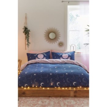 Cosmic Babe King Duvet Set Navy