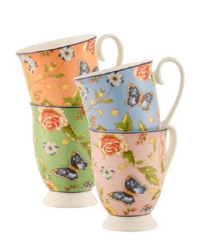 Aynsley Cottage Garden Ftd Mugs Set of 4