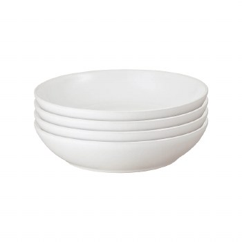 Denby Cotton White 4 pce Pasta Bowl