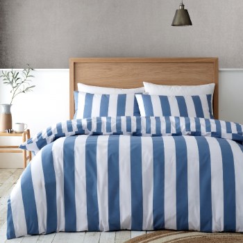 Cove Stripe Blue Single Duvet