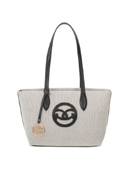 GIONNI HANDBAG CRYSTAL LARGE TOTE BAG BLACK
