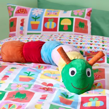 Curious Caterpillar 3D Cushion