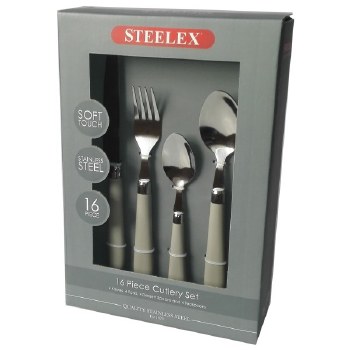 Cutlery Set 16pc Taupe Soft