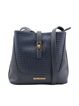HAMPTON HANDBAG DAHLIA BUCKET BAG NAVY