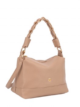 HAMPTON HANDBAG DAISY SHOULDER BAG TAUPE