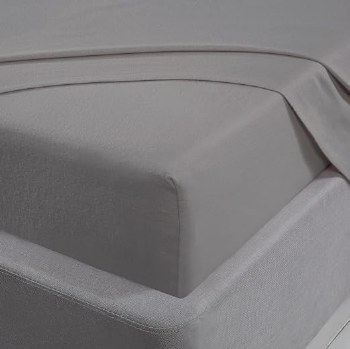 Extra Deep Fitted Sheet Super King Size Silver