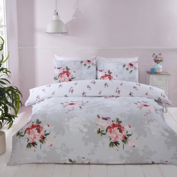 Denver King Size Grey Duvet Set