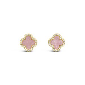 Absolute Jewellery EARRING GOLD/PINK E2350PK