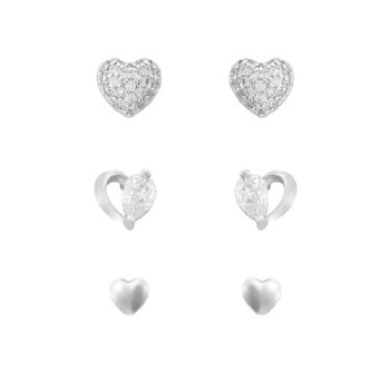 Indulgence Earrings Crystal Hearts