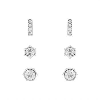 Indulgence Earrings Crystal Trio Rhodium ITE0573