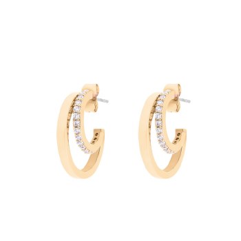 Earrings Double C Gold
