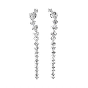 Newbridge Silverware Earrings Drop CZ