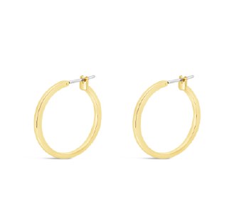Absolute Jewellery Earrings Gold Hoop E2317GL