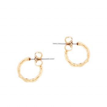 Tipperary Crystal Earrings Mini Hoop Gold