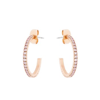 Tipperary Crystal Earrings Pave Hoop With CZ