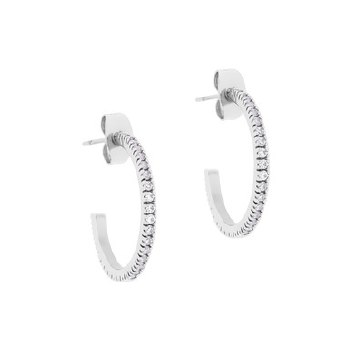 Tipperary Crystal Earrings Pave Silver