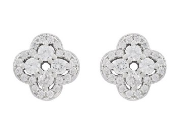 Indulgence Earrings Rhodium CZ Crystal