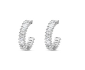 Absolute Jewellery Earrings Silver Hoop E2298SL