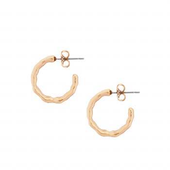 Tipperary Crystal Earrings Small Hoop Gold
