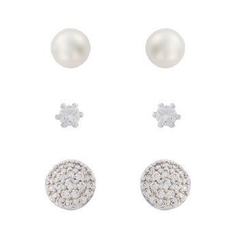 Indulgence Earrings Stud Pearl Ball