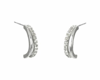 Indulgence Earrings Two Bar Crystal