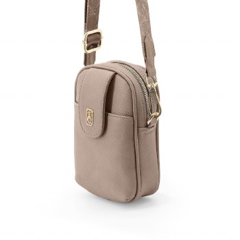 Tipperary Crystal Eden Mini Cross Bag Greige
