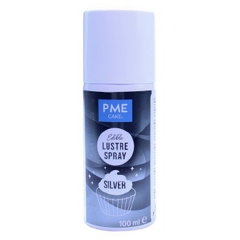 Edible Lustre Spray Silver 100ml