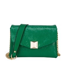 Gionni Handbags Electra Flapover Crossbody Green