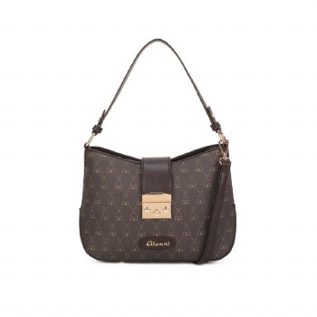 Gionni Handbags Elixir Curved Shoulder Bag Brown