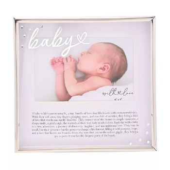 Baby Frame 4*6" Silver Word