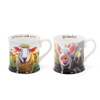 Beyond The Herd By Eoin O'Connor Tankards Set of 2