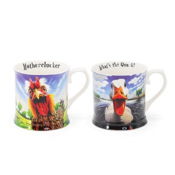 Beyond The Herd By Eoin O'Connor Tankards Set of 2