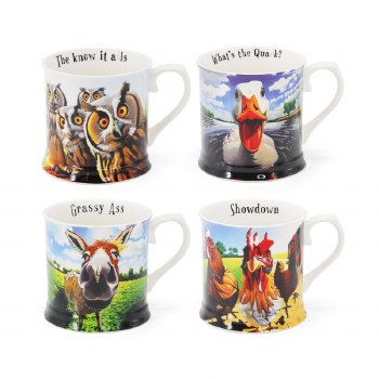Beyond The Herd By Eoin O'Connor Tankards Set of 4