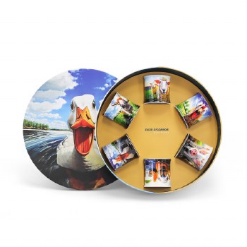 Beyond The Herd By Eoin O'Connor Tankards Hat Box Set of 6