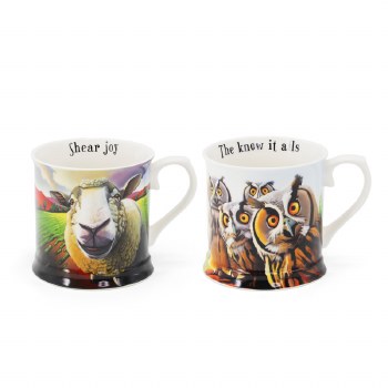 Beyond The Herd By Eoin O'Connor Tankards Set of 2