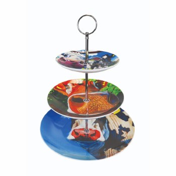 Eoin O' Connor by Tipperary Crystal 3 Tier Cakestand