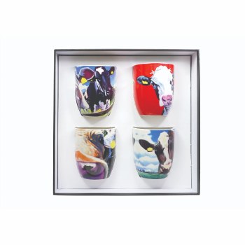 Eoin O' Connor by Tipperary Crystal Mugs Set of 4