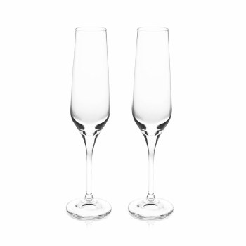 Tipperary Crystal Eternity Champagne Glasses Pair