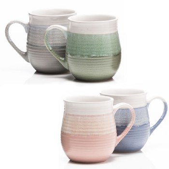 Newgrange Living Eva Pottery Mugs Set of 4