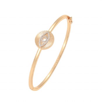 Tipperary Crystal Evil Eye -Bangle Star Burst Gold