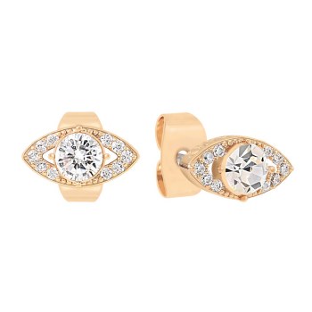 Tipperary Crystal Evil Eye -Earrings Cz &amp; Pearl