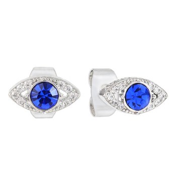 Tipperary Crystal Evil Eye -Earrings Stud Silver