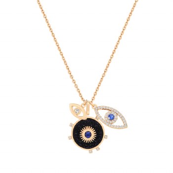 Tipperary Crystal Evil Eye -Pendant Icon Gold