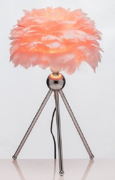 Grange Living Feather Table Lamp Pink