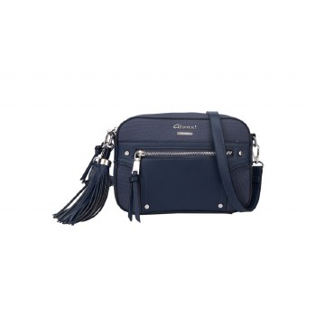 Gionni Handbags Fiji Box Bag Zip Tassel Navy